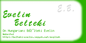 evelin belteki business card